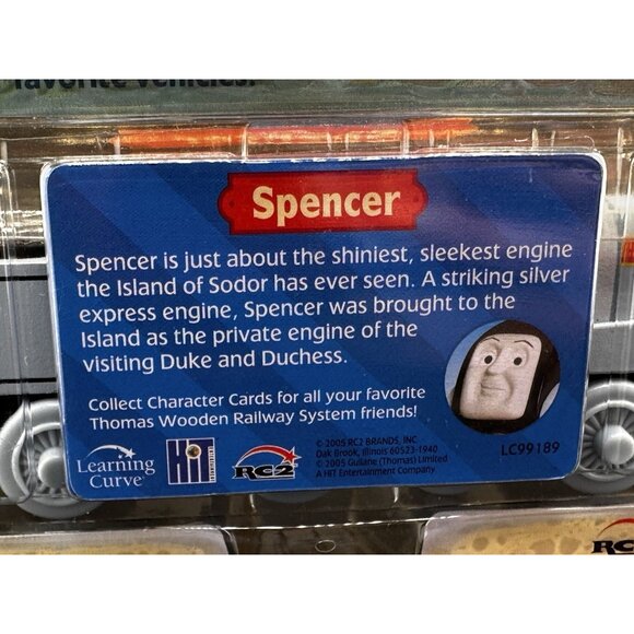 NWT Spencer & Tender Thomas Wooden Railway Train NOS Learning Curve Engine 2005 - Picture 8 of 14